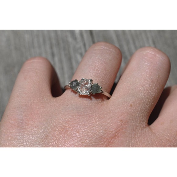 Sapphire Engagement Ring, Raw Stone Ring, Size 11 Blue Sapphire Engageme… - Picture 1 of 3